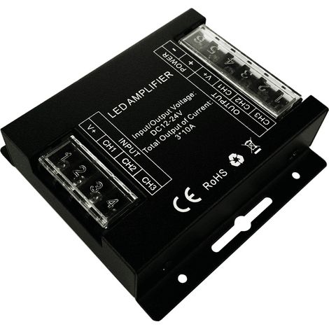 LED amplifier, three-channel RGB power amplifier, 30A signal amplifier