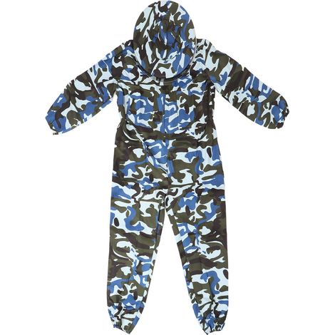 Combinaison Apicole - Tissu Polyester - Capuche Détachable - Manches à Poignets Élastiques - Pour Apiculteurs Débutants et Confirmés - 1 Pièce (1/5)