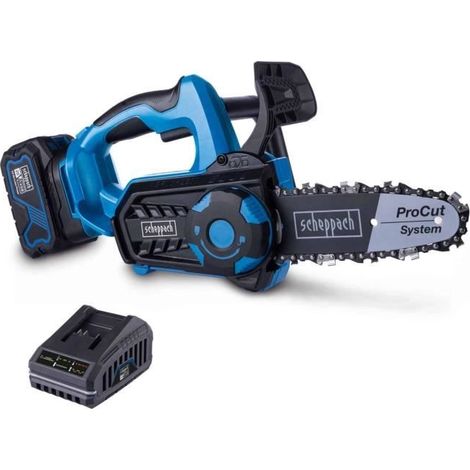 Tronçonneuse sans fil SCHEPPACH BC-TCS200-X - SET L - 20cm - Batterie 4Ah + 1 chargeur 2.4A
