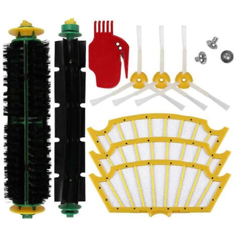 Kit d'accessoires pour iRobot Roomba s��rie 500 (510, 520, 555, 560, 561, 562, 563, 570, 581) - Pi��ces de rechange pour aspirateurs robots