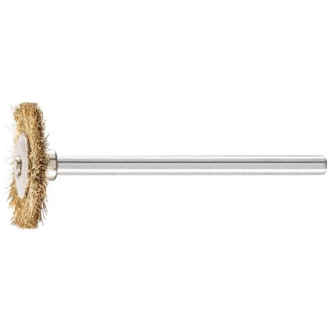 Mini brosse ronde RBU 1902/3 MES 0.10 D19xl2xL5 mm laiton PFERD (Par 10)