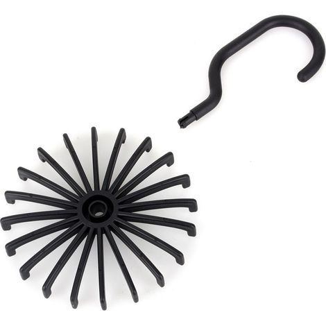 Porte-cravates rotatif réglable 20 crochets support pour ceintures foulards organiseur- (1/4)
