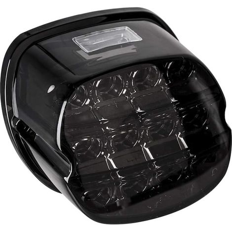 Feu arrière LED KkvoGmle, compatible Harley, noir, éclairage moto robuste, ampoule longue durée, design étanche, fixation facile, pièce détachée universelle (1/4)