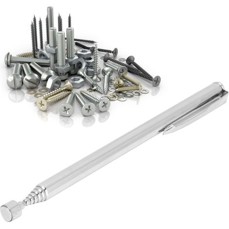 Magnetischer Schlüsselanhänger – Aufnehmstift – Aufnehmwerkzeuge mit silbernem Clip (1/5)
