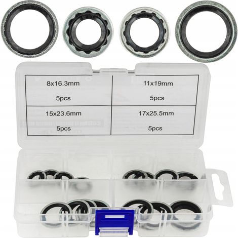 Kit de joints et rondelles pour climatisation Opel Saab Chevrolet GM 8-17 mm (1/5)