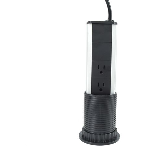 Elektrische Steckdose für Küche, Schreibtisch, ausziehbare Steckdose mit USB-Anschluss (1/5)