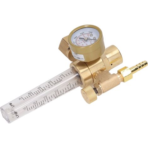Détendeur Débitmètre Argon CO2 Régulateur de Pression avec Manomètre pour Soudure MIG/TIG (1/5)