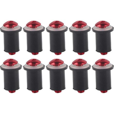 Vis hexagonales intérieures universelles pour pare-brise de moto M5, 10 pièces, rouge (1/5)