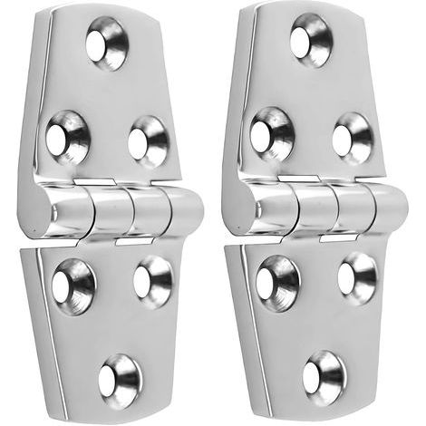 Charnière de porte marine en acier inoxydable, quincaillerie pour porte de cabine, charnière de navire lourde pour pont et armoire, SUS316, 3,8 cm x 7,6 cm, 2 pièces (1/5)