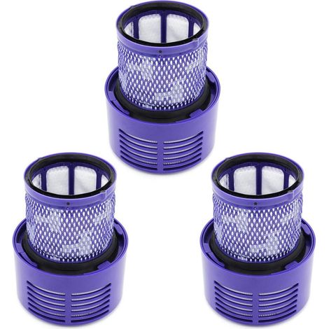 3PCS Filtre Lavable pour Aspirateur Cyclone, Filtre de Rechange Compatible avec Dyson V10 SV12 SV27 969082-01 (1/5)