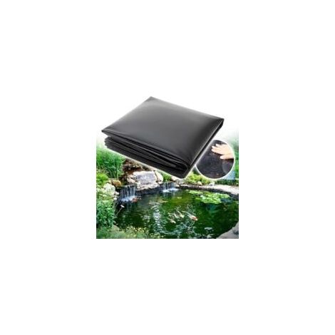 Liner de Bassin pour à Poissons, Bâches Souples pour Bassin, Doublure à Membrane préformée pour Jardinage de Piscine 3 x 2m x 0.2mm (1/5)