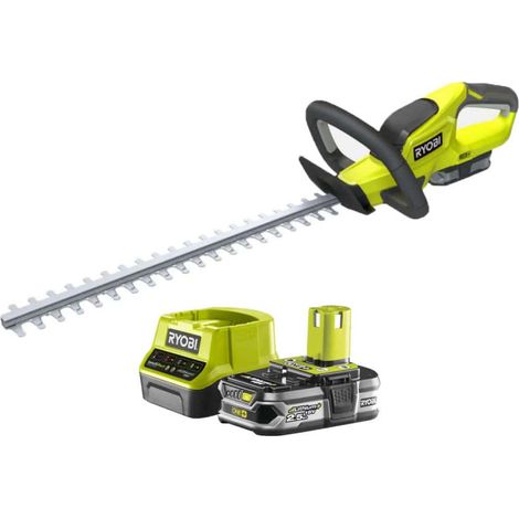 Pack RYOBI Taille-haies 18V One+ RHT184520 - 1 Batterie 2.0 Ah - 1 Batterie 2.5Ah - 2 Chargeurs RC18120-125 (1/2)