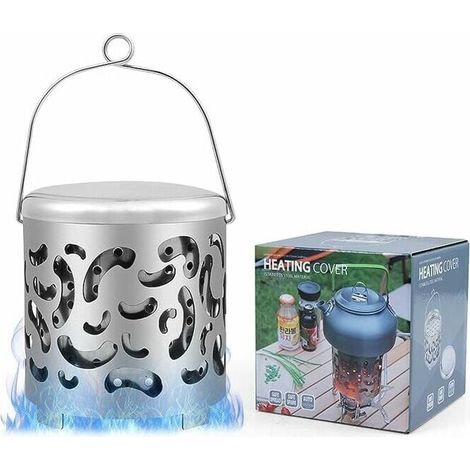 Mini calentador de camping de acero inoxidable, calentador para tienda de campaña para quemador de estufa de gas, (1/5)