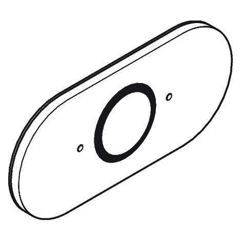 Rosette chrom für Thermostat DN 20 10/87