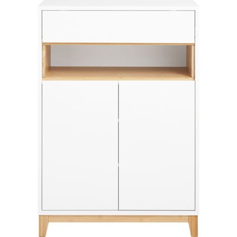 SoBuy Hallway Shoe Cabinet Kitchen Dining Room Storage Sideboard,FSB97-WN