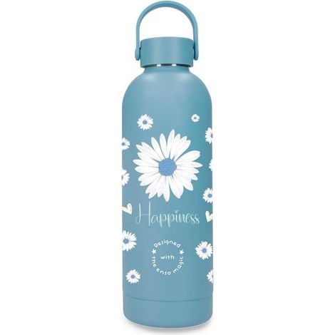 Botella de Acero Inoxidable Azul Enso Happiness 500ml 7,4x23,5x7,4 cms