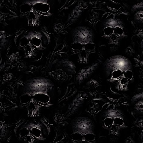 Tela Oxford decorativa para exteriores - Motivo de calavera I DX4235 (1/5)
