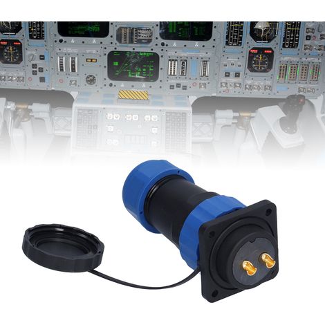 SP28 Connecteur mâle et femelle carré à quatre trous, 45 A, courant élevé, étanche IP68, pour aviation bornes de connexion mâles et femelles multiconducteurs soudables 380 V 45 A, 2 conducteurs (1/5)