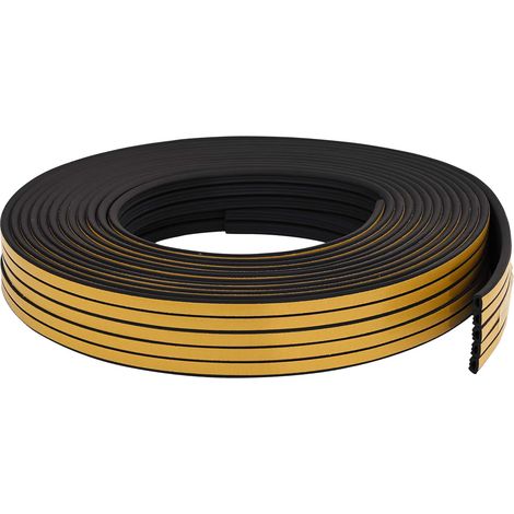 vidaXL Sello de ventana autoadhesivo Negro 10 x 6 mm 100 m Espuma EPDM (1/2)