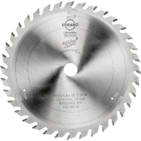Hoja carburo Akku 165x1,8x16mm Z36 W
