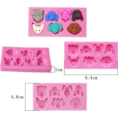Moules en Silicone Chien pour Chocolat, Bonbons et Gâteaux - Ustensiles de Cuisine DIY
