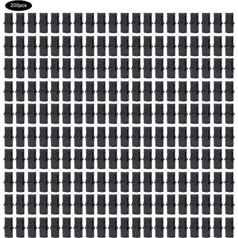 200 Pcs Pince à film, Serre Film Clip Fixation Pince Serre Accessoires pour Filet En Plastique Film À Effet de Serre omentum (1/4)
