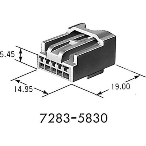 Connecteur series 1.0 male 5 Voies