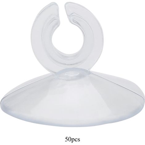 Accessoires pour aquarium - 50 clips ventouses pour tubes air et tuyaux