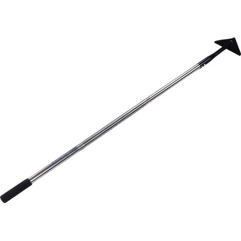 Houe triangulaire de jardin à manche long détachable, outil de désherbage pour creuser, désherber et ameublir la terre (1/5)