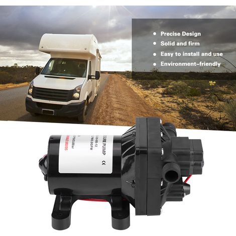 Pompe à eau auto-amorçante 12V DC pour camping-car et caravane, 55 PSI, 11,4 L/min, 7,5 A, modèle 4008101E65 (1/5)