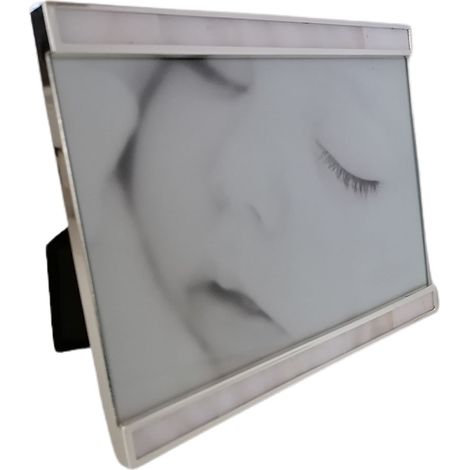 Porta foto da tavolo album cornice in metallo 10x15 cm per ritratti moderno vintage bellissimo e particolare (1/5)