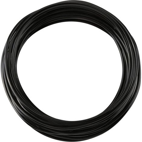 Fil d'aluminium noir 2mm pour bijoux DIY - Rouleau de 5 mètres - Accessoire créatif (1/3)