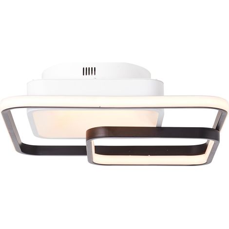 BRILLIANT Lampe, Cava LED Deckenleuchte 40x40cm CCT weiß/schwarz, 1x LED integriert, 42W LED integriert, (5000lm, 3000-6700K), mit Fernbedienung dimmbar (1/5)