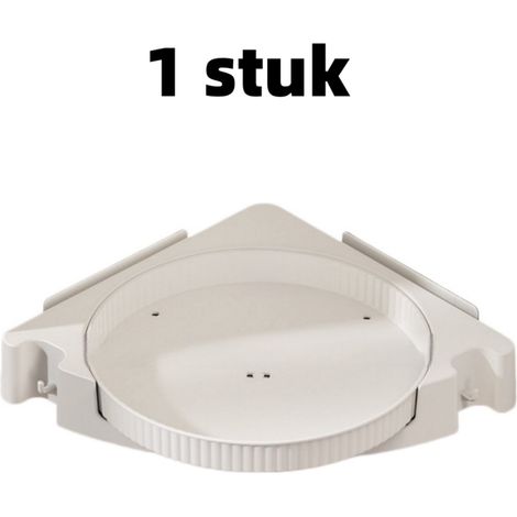 1 pièce étagère de rangement de cuisine tablette sans perçage étagère murale pour salle de bain étagère à épices pour cuisine 360 degrés multifonction couleur grise (1/5)