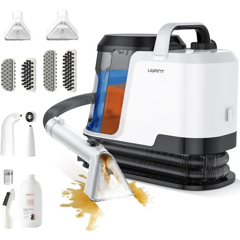 Uwant Y100 Dampf-Waschsauger 3-in-1 Polsterreiniger 1750W 18KPA 100°C Dampf & 65°C Heißwasser für Teppich Sofa Auto