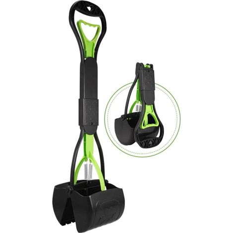Paletta pieghevole per la raccolta delle deiezioni di cani e gatti – grande capacità, portatile e leggera – acciaio inossidabile, 38 cm – confezione da 1