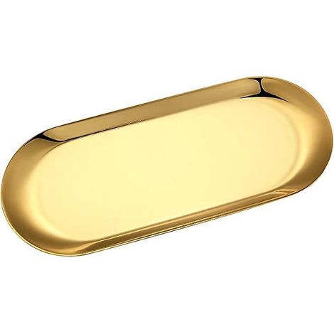 30  12 Cm , Plateau De Rangemen Dor, Plateaux De Service Acier Inoxydable, Assiettes De Buffet Pour Organisateur De Cosmtiques Pour Gteau Beurre (1/5)