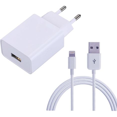Chargeur Secteur 12W Compatible avec air 3/2/1/ 9/8/7/6/5/ Mini 2/3/4/5/ Pro 9,7"/10.5"/12.9"(1.Gen/2.Gen), 8/XS/XR/11/12 (1/5)