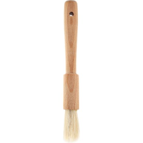 Pinceau à barbecue en bois, pinceau de cuisson, outil de cuisine pour huile, sauce et beurre (manche rond) (1/5)