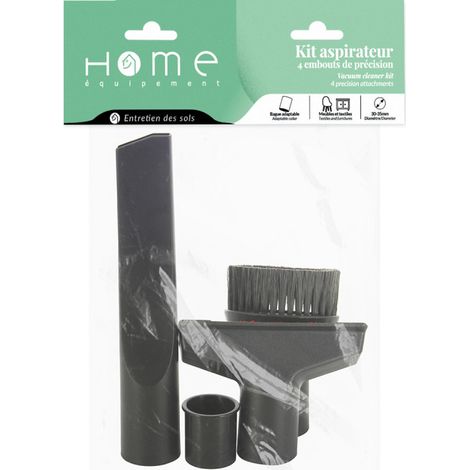 Kit multidiamètre suceurs plat, meuble et triangle pour aspirateur A180008 pour Aspirateur , ASPI LISTO AT12 L1, ASPIRATEUR EAU ET POUSSIERE ESSENTIELB EAC 301E AQUAVAC, BOSCH, CARREFOUR HOME, ESSENT (1/5)
