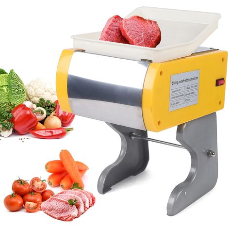 Electric Slicer Meat Vegetable Cutting Machine professionnelle Coupe-légumes électrique professionnel Trancheuse à viande 200 R/min