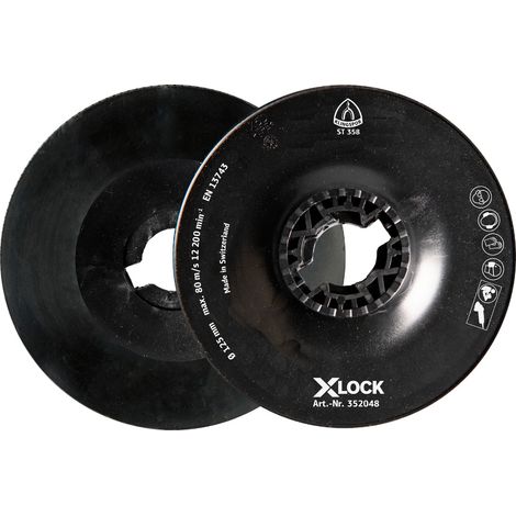 Klingspor ST 358 FI-Stützteller, 125 mm X-LOCK (1/2)