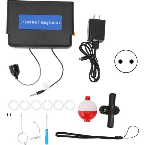 Wasserdichte Infrarot-HD-Unterwasser-Angelkamera mit 4,3-Zoll-Bildschirm, Fischfinder, 100–240-V-Wechselstromstecker und 20 m Kabel (1/5)