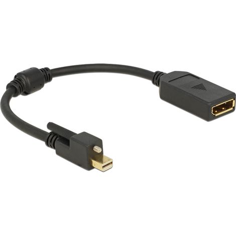 DeLOCK 62638 cable DisplayPort 0,25 m Mini DisplayPort Negro