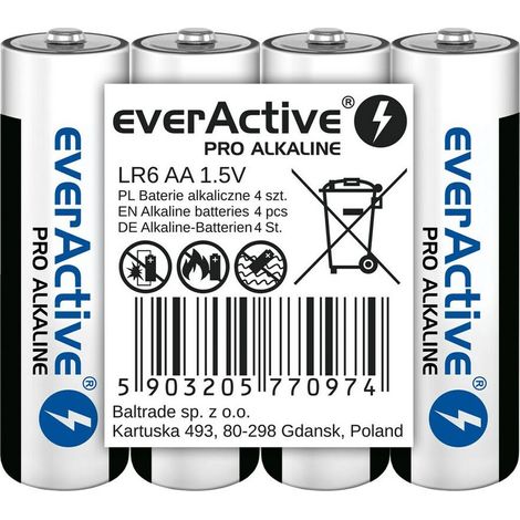 everActive - Batterie AA (4 pezzi, 1,5 V, durata 10 anni), blu (1/3)