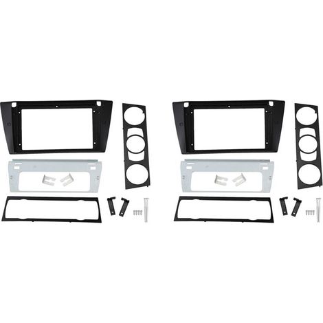 Due pannelli per autoradio per E90 ed E91, kit per cruscotto con lettore DVD stereo da 9 pollici, pannello frontale