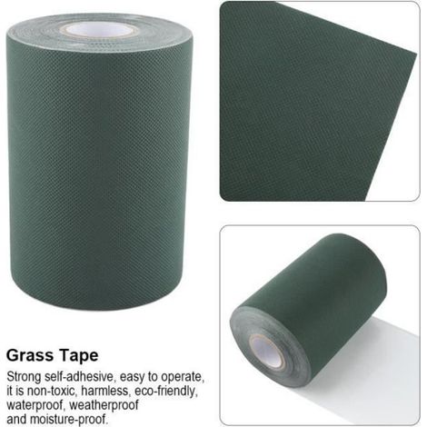 Bande d'herbe auto-adhésive 15x1000cm - - pour pelouse synthétique et gazon artificiel (1/4)