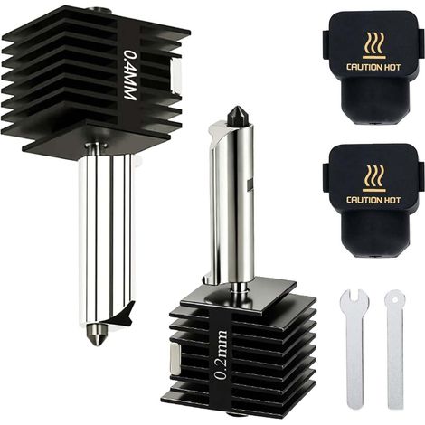 Heizkopf-Set für Bambu Lab A1/A1 Mini 3D-Drucker (2 Köpfe), 0,2 mm und 0,4 mm Heizköpfe, Ersatzteile für den Bambu Lab A1/A1 Mini 3D-Drucker (1/5)