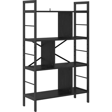 Maison Exclusive - Bücherregal Schwarz Eichen-Optik 75 x 30 x 123