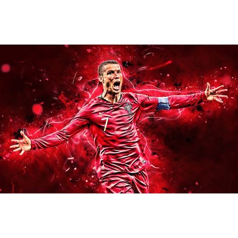 Papier peint panoramique Football - Joueur de Foot - 195 cm x 122 cm (1/2)